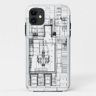 Case-Mate iPhone Case Cas architectural de téléphone de wireframe