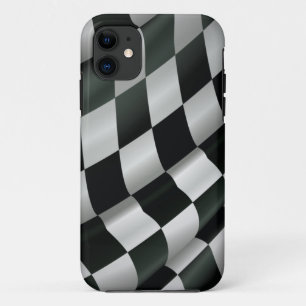 Coque iPhone 11 Cas Checkered de ondulation de l'iPhone 5 de