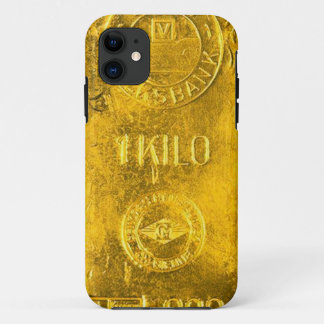 Coque iPhone 11 Cas de l'iPhone 5/5s de lingot de barre d'or