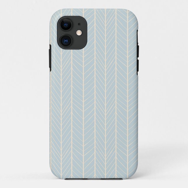 Coques Case-Mate iPhone cas de l'iPhone 5 - chevron doucement bleu et (Dos)