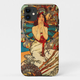 Coques Pour iPhone Cas de l'iPhone 5 d'Alphonse Mucha Monte Carlo