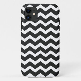 Coques Pour iPhone Cas de l'iPhone 5 de Chevron noir et blanc