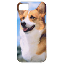 Cas de l'iPhone 5 de chien de corgi de KRW
