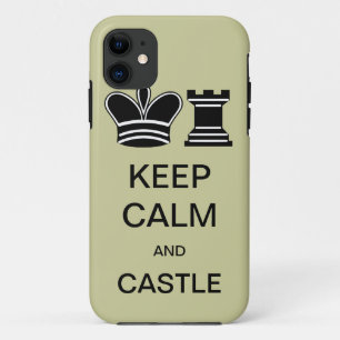Coque iPhone 11 Cas de l'iPhone 5 GARDEZ de CALME ET de CHÂTEAU