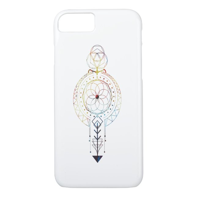 Coques Case-Mate iPhone Cas de l'iPhone conçu par géométrie sacrée 7 (Dos)