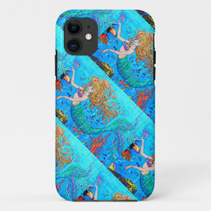 Coques Pour iPhone cas de sirènes de roux