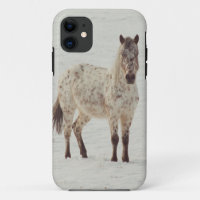 Cas de téléphone d'Appaloosa de neige
