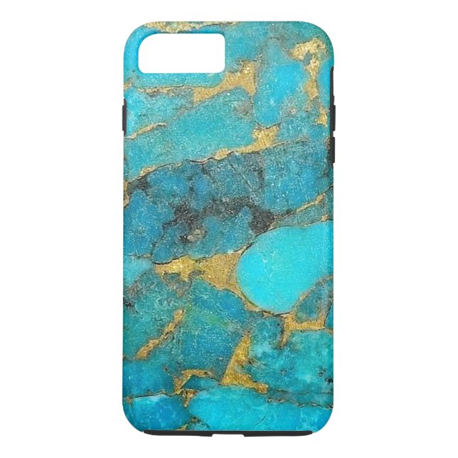 Coques Case-Mate iPhone "Cas de téléphone de bleu de turquoise " (Dos)