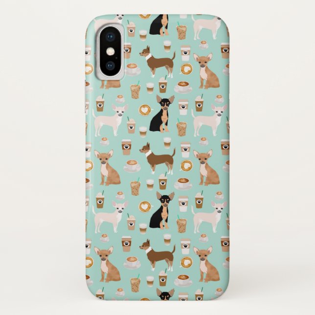 Coques Case-Mate iPhone Cas de téléphone de café de chiwawas (Dos)