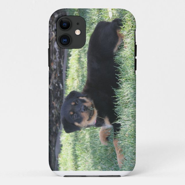 Coques Case-Mate iPhone Cas de téléphone de chiot de rottweiler (Dos)