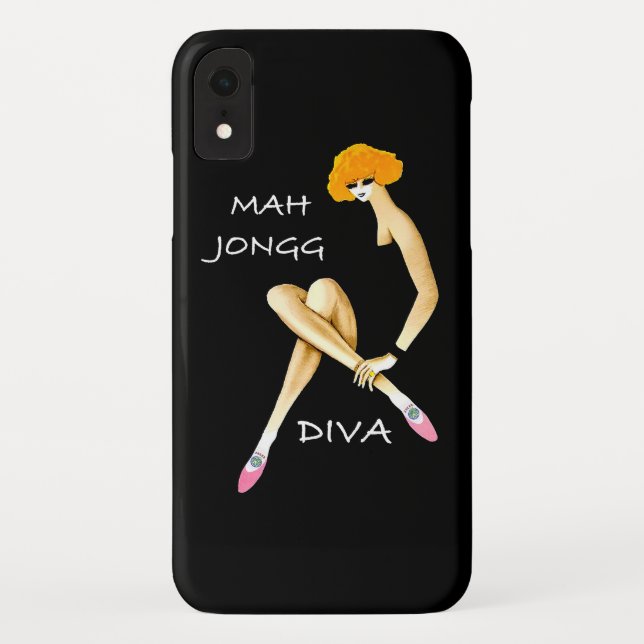 Coques Case-Mate iPhone Cas de téléphone de diva d'heure-milliampère Jongg (Dos)