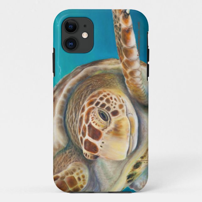 Coques Case-Mate iPhone Cas de téléphone de tortue de mer (Dos)