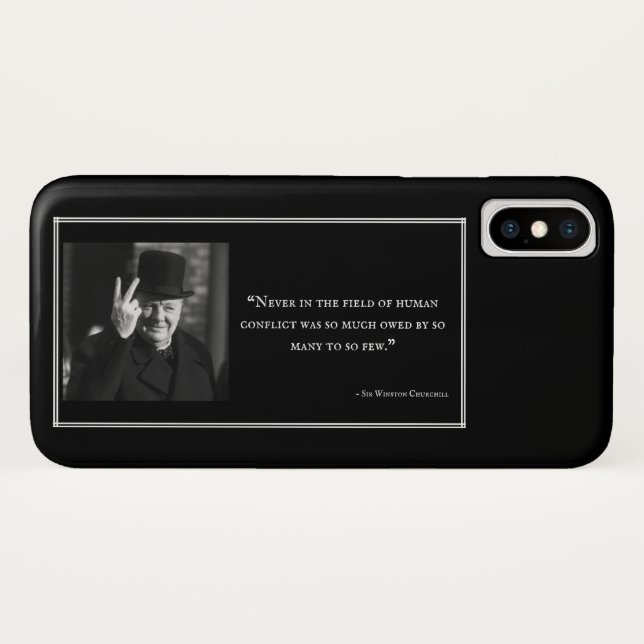 Coques Case-Mate iPhone Cas de téléphone de Winston Churchill - citation (Dos (Horizontal))