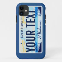 Cas de téléphone portable de plaque minéralogique