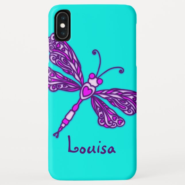 Coques Case-Mate iPhone Cas d'ipode violette d'aqua (Dos)