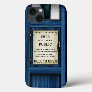 Etui iPhone 13 Cas dur de police d'iPhone public britannique de