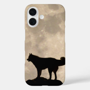 Coques iPhone 16 Cas enroué enroué de chien de traîneau de caisse