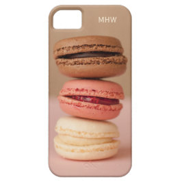 Coque iPhone 11 Cas faits sur commande de monogramme de macarons