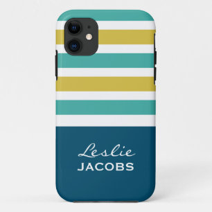 Coques Pour iPhone Cas faits sur commande de monogramme de motif de