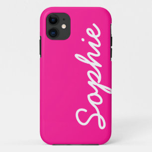 Coque Case-Mate Pour iPhone Cas féminin personnalisable rose-foncé de l'iPho