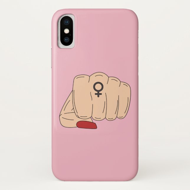 Coques Case-Mate iPhone Cas féministe de téléphone de puissance (Dos)