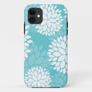 Etui iPhone Case-Mate Cas floraux turquoises de motif