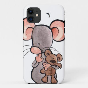 Coque Case-Mate Pour iPhone Cas illustré de téléphone de souris et d'ours d