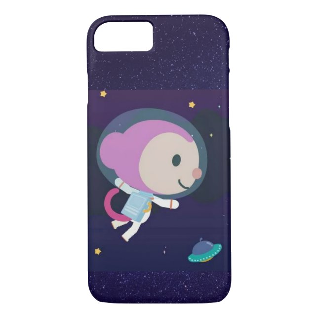 Coques Case-Mate iPhone Cas Momo de téléphone de Qkids dans l'espace (Dos)