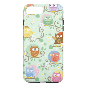 Coque iPhone 8 Plus/7 Plus Cas plus de l'iPhone 7 d'Apple de hiboux