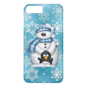 Etui iPhone Case-Mate Cas plus de l'iPhone 7 de bonhomme de neige de