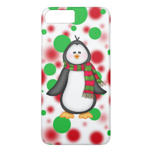 Coque iPhone 8 Plus/7 Plus Cas plus de l'iPhone 7 de pingouin de Noël à peine
