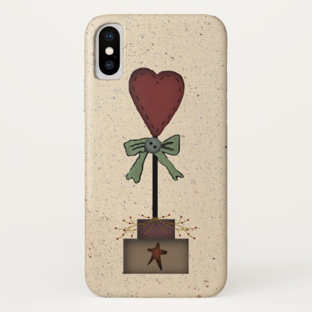 Coques Case-Mate iPhone Cas topiaire de l'iPhone X de coeur (Dos)