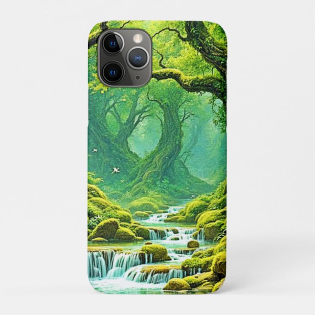 Coques Case-Mate iPhone Cascade de la jungle luxuriante Bliss (Dos)