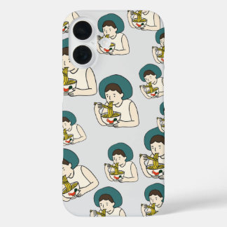 Coques iPhone 16 Case cartoon eat chicken Noodle 