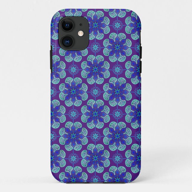Coques Case-Mate iPhone Casquette bleu violet Medallions iPhone (Dos)