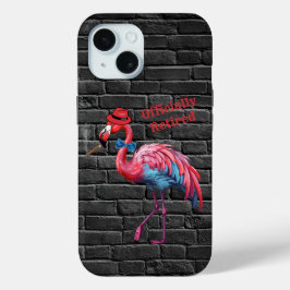 Coque Pour iPhone 15 Casquette de Flamant rose Dapper officiellement à