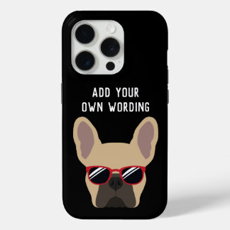 Coque iPhone 15 Pro Casse téléphonique pour chien de taureau français