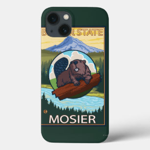 iPhone 13 Coque Castor et capot de Mt. - Mosier, Orégon