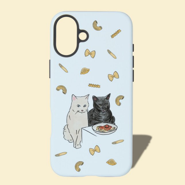Coques Case-Mate iPhone Cat and Pasta Birthday Card  (Créateur téléchargé)
