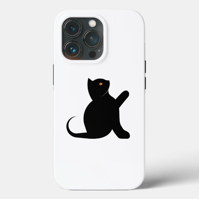 Coques Case-Mate iPhone Cat dit bonjour (Verso)