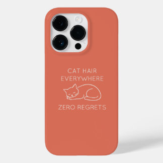 Coque Pour iPhone 14 Pro Cat hair everywhere zero regrets