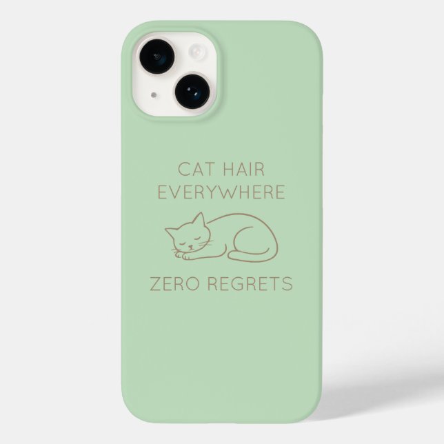 Coques Case-Mate iPhone Cat hair everywhere zero regrets (Verso)