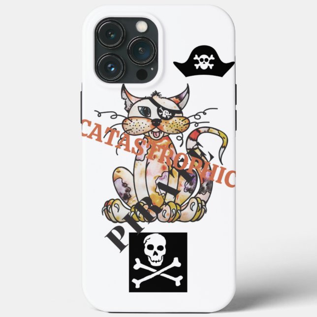 Coques Case-Mate iPhone Catastrophique Pirate CAT (Verso)