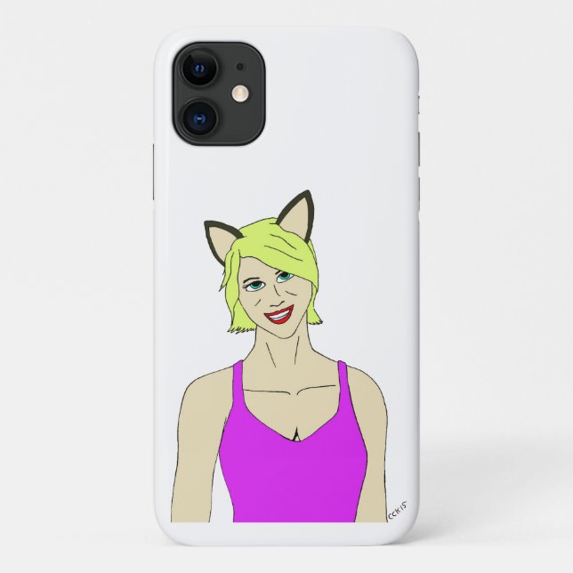 Coques Case-Mate iPhone catgirl (Dos)