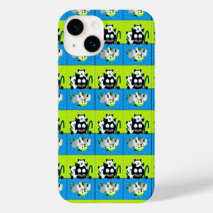 Coque Pour iPhone 14 Cats contre appareil téléphonique pour souris