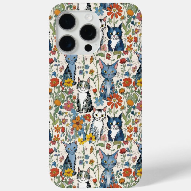 Coques Case-Mate iPhone Cats et illustrations Fleurs sauvages Boho (Verso)