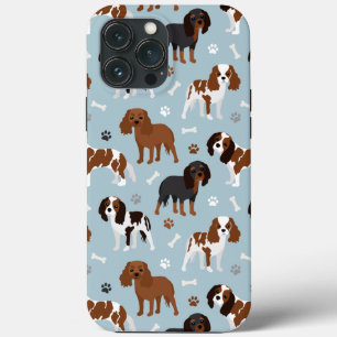 Case-Mate iPhone Case Cavalier King Charles Spaniel Paws and Bones