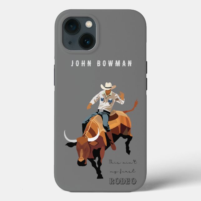 Coques Case-Mate iPhone Ce n'est pas mon premier RODEO : Bull rider (Verso)