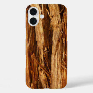 Coques iPhone 16 Plus Cèdre texturé en écorce de bois
