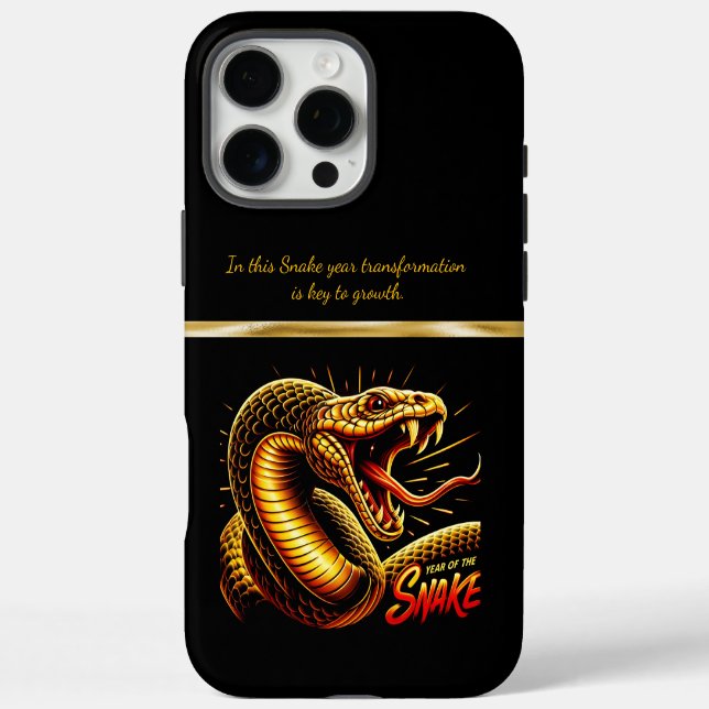 Coques Case-Mate iPhone Célébration de l'année vibrante du serpent en 2025 (Verso)